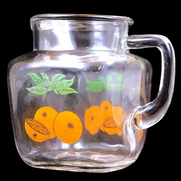 federal glass Other - Federal Glass Orange Juice Carafe Vintage Mid-Century Square Glass Pitcher